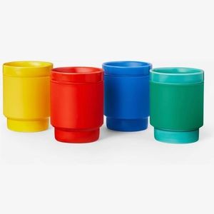 Lego X Target Collection Stoneware Tumbler Silicone Sleeve Lego 10oz Cup Set.